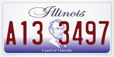 IL license plate A133497