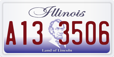 IL license plate A133506