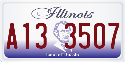 IL license plate A133507