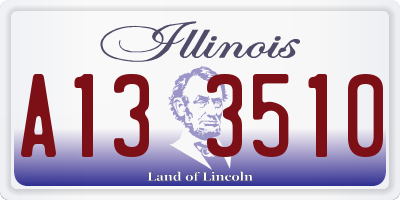 IL license plate A133510