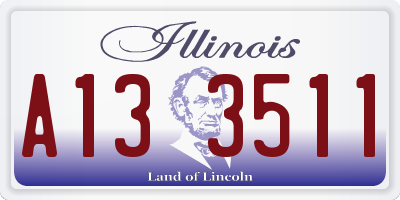 IL license plate A133511