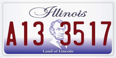 IL license plate A133517