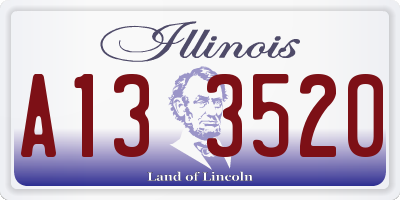 IL license plate A133520