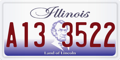 IL license plate A133522