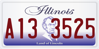 IL license plate A133525