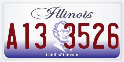 IL license plate A133526