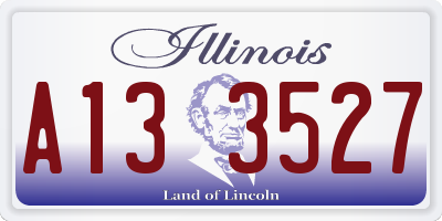IL license plate A133527