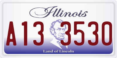 IL license plate A133530