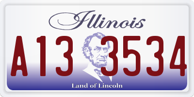 IL license plate A133534