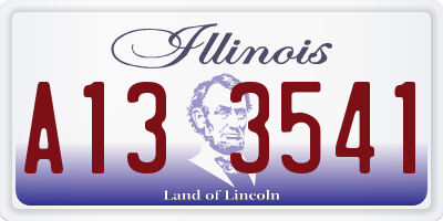IL license plate A133541