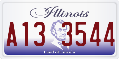 IL license plate A133544