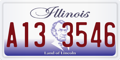 IL license plate A133546