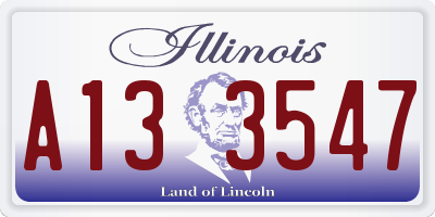 IL license plate A133547