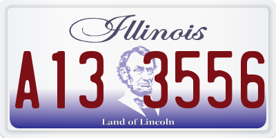 IL license plate A133556