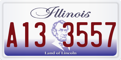 IL license plate A133557
