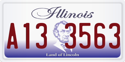 IL license plate A133563