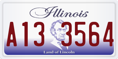 IL license plate A133564