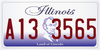 IL license plate A133565