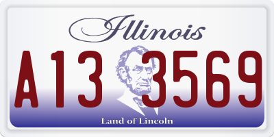 IL license plate A133569