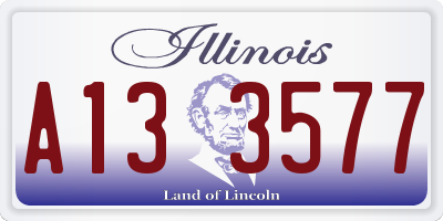 IL license plate A133577