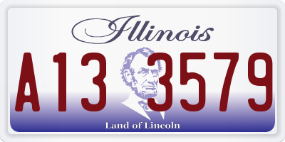 IL license plate A133579