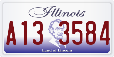 IL license plate A133584