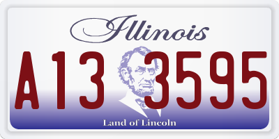 IL license plate A133595