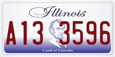 IL license plate A133596