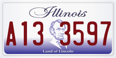 IL license plate A133597