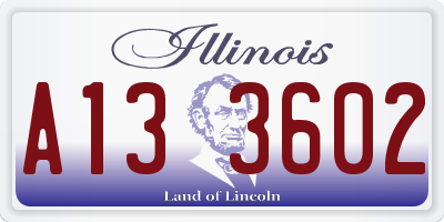 IL license plate A133602