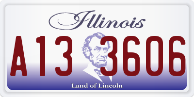 IL license plate A133606