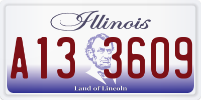 IL license plate A133609