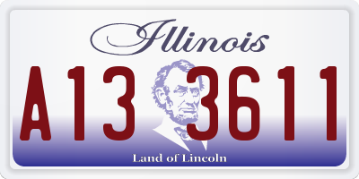 IL license plate A133611