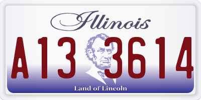 IL license plate A133614