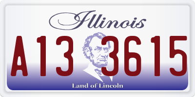 IL license plate A133615