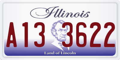 IL license plate A133622