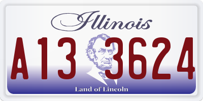 IL license plate A133624