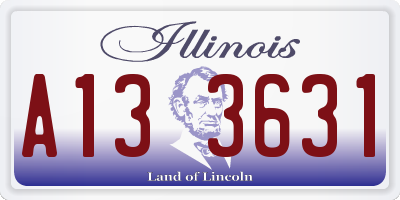 IL license plate A133631