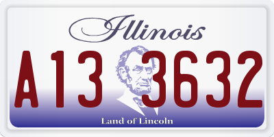 IL license plate A133632
