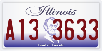 IL license plate A133633