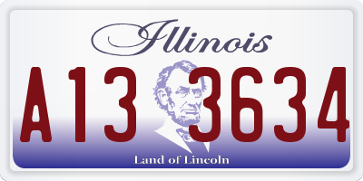 IL license plate A133634