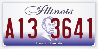 IL license plate A133641