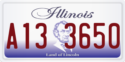 IL license plate A133650