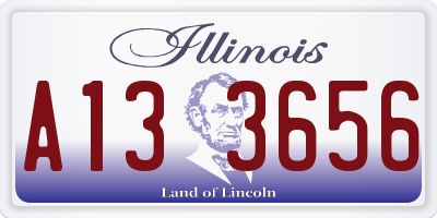 IL license plate A133656