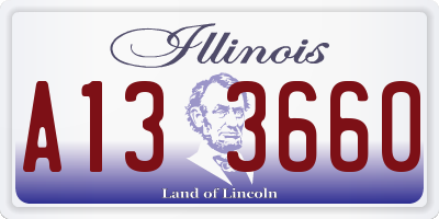 IL license plate A133660