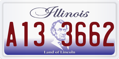 IL license plate A133662