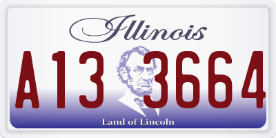 IL license plate A133664