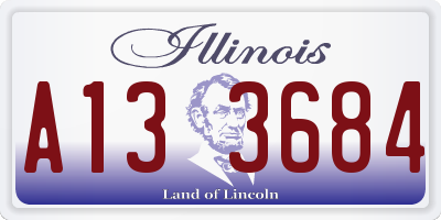 IL license plate A133684
