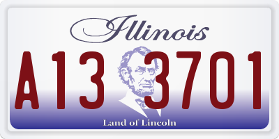 IL license plate A133701