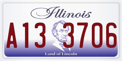 IL license plate A133706